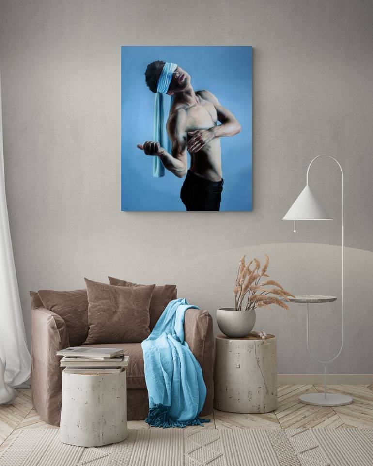 Original Photorealism Love Painting by Peter Duhaj