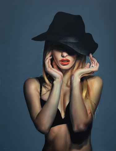 Original Figurative Erotic Paintings by Peter Duhaj