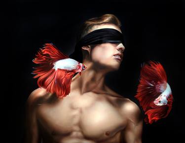 Original Figurative Fantasy Painting by Peter Duhaj