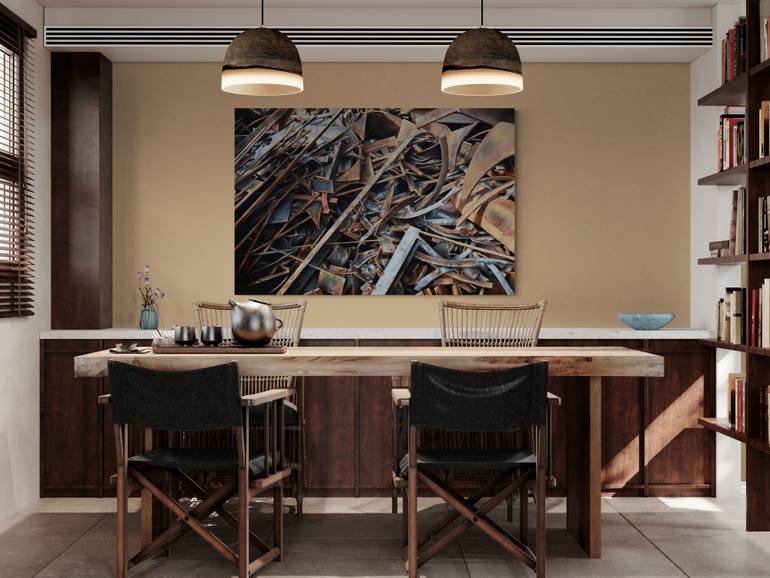 Original Modernism Still Life Painting by Peter Duhaj