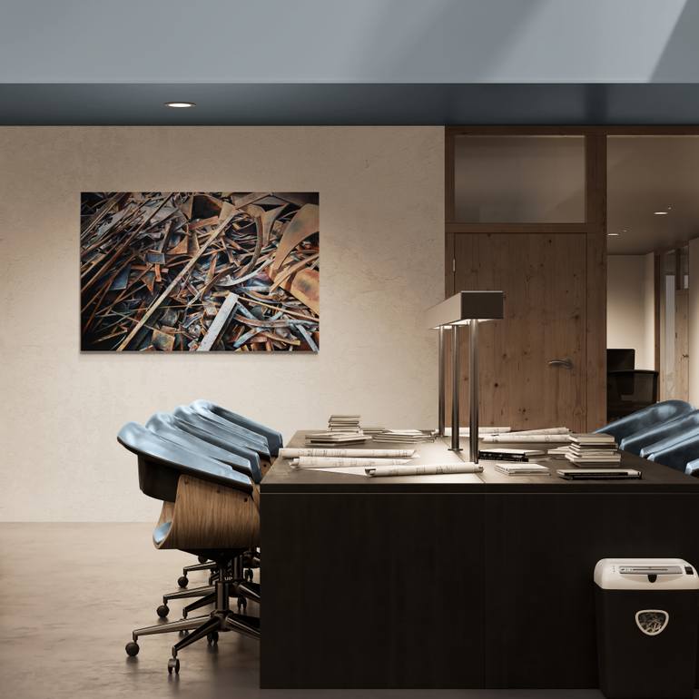 Original Modernism Still Life Painting by Peter Duhaj