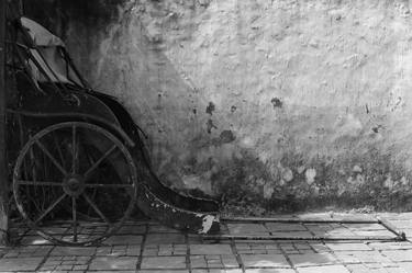 Vietnamese Old Pull Cart  - Platinum Print - Limited Edition of 3 thumb