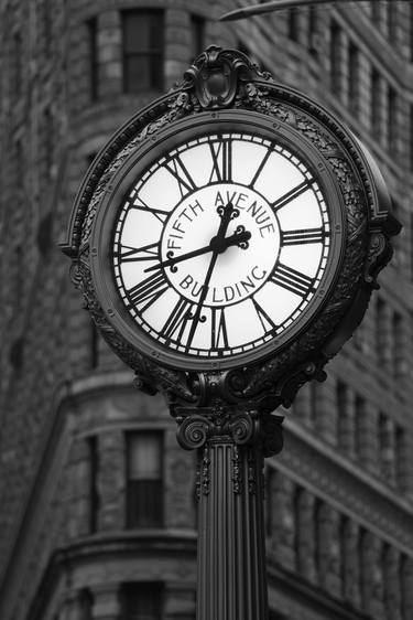 Fifth Avenue Clock  -  Platinum Print - Limited Edition of 3 thumb