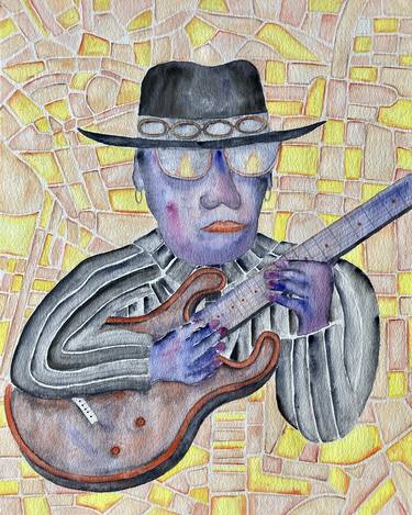Original Pop Art Music Painting by John Goldsworthy