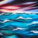 Sea waves Painting by Anastasiia Danylevska