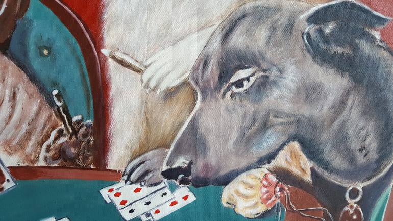 Original Abstract Animal Painting by Alla Volkova