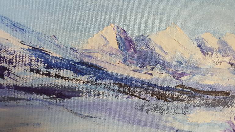 Original Art Deco Landscape Painting by Alla Volkova