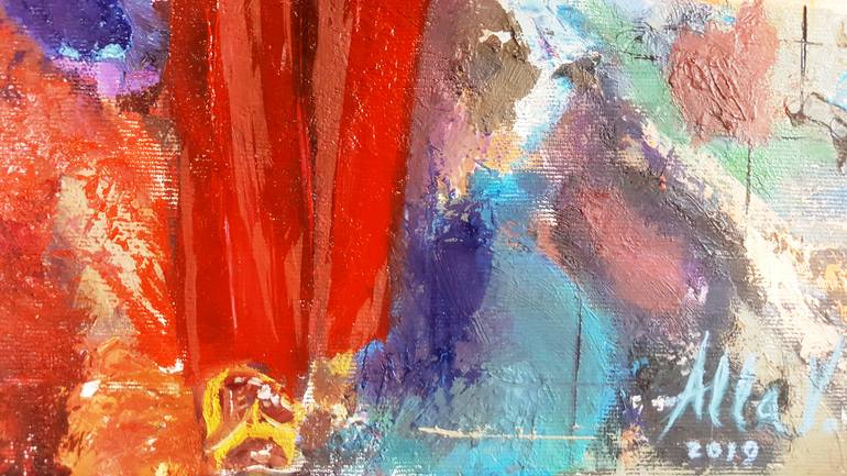 Original Figurative People Painting by Alla Volkova