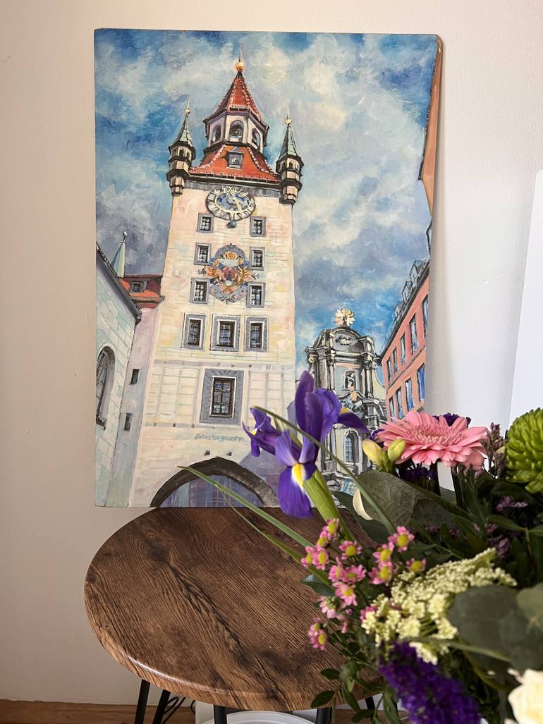 Original Expressionism Architecture Painting by Irina Osetrova