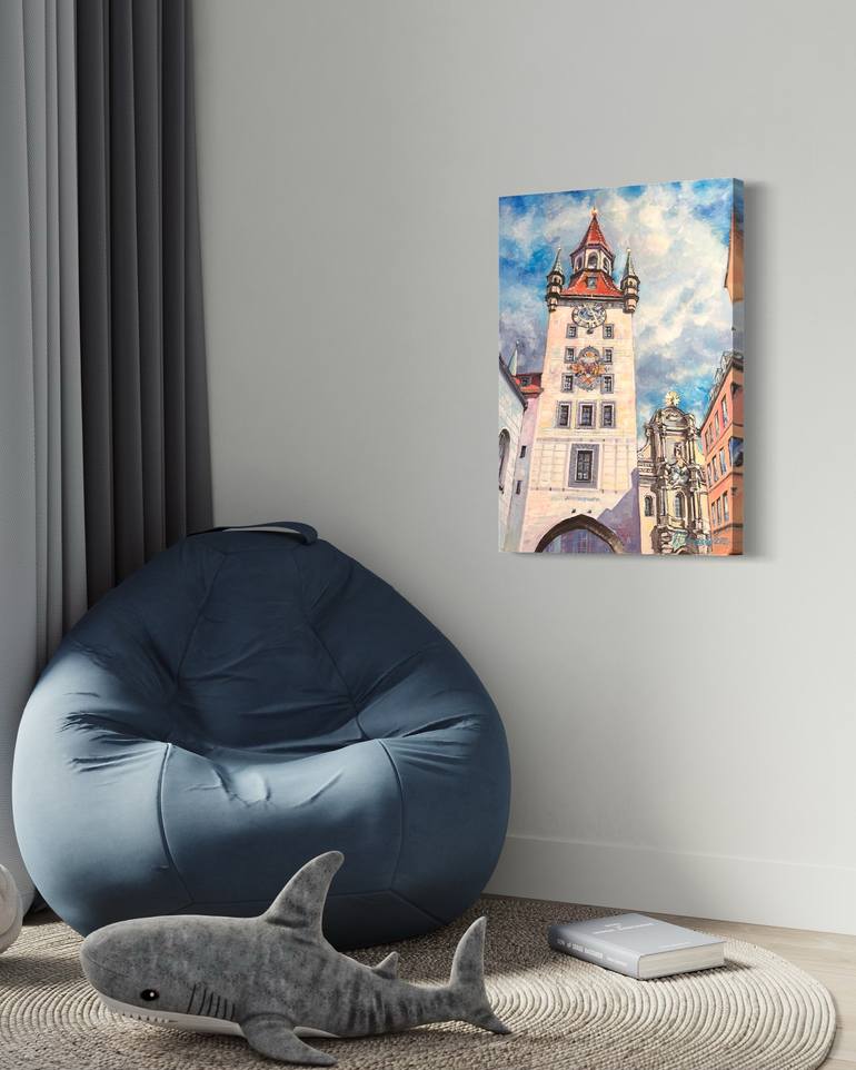 Original Expressionism Architecture Painting by Irina Osetrova