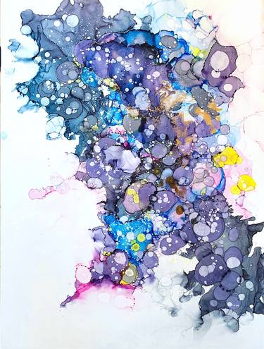 Large interior alcohol ink painting thumb