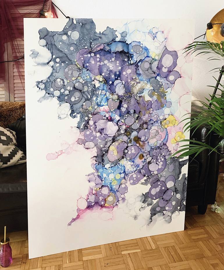 Original Fine Art Abstract Painting by Anna Bachofner