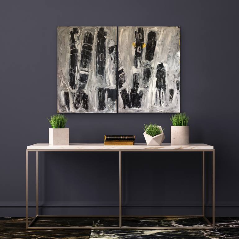Original Abstract Expressionism Abstract Painting by Carita Henriksson