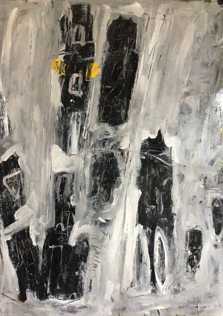 Original Abstract Expressionism Abstract Painting by Carita Henriksson