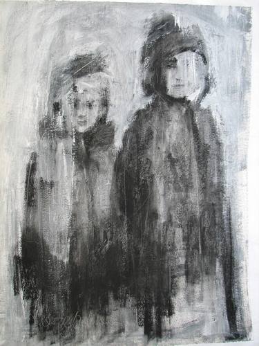 Print of Abstract Expressionism People Paintings by Carita Henriksson