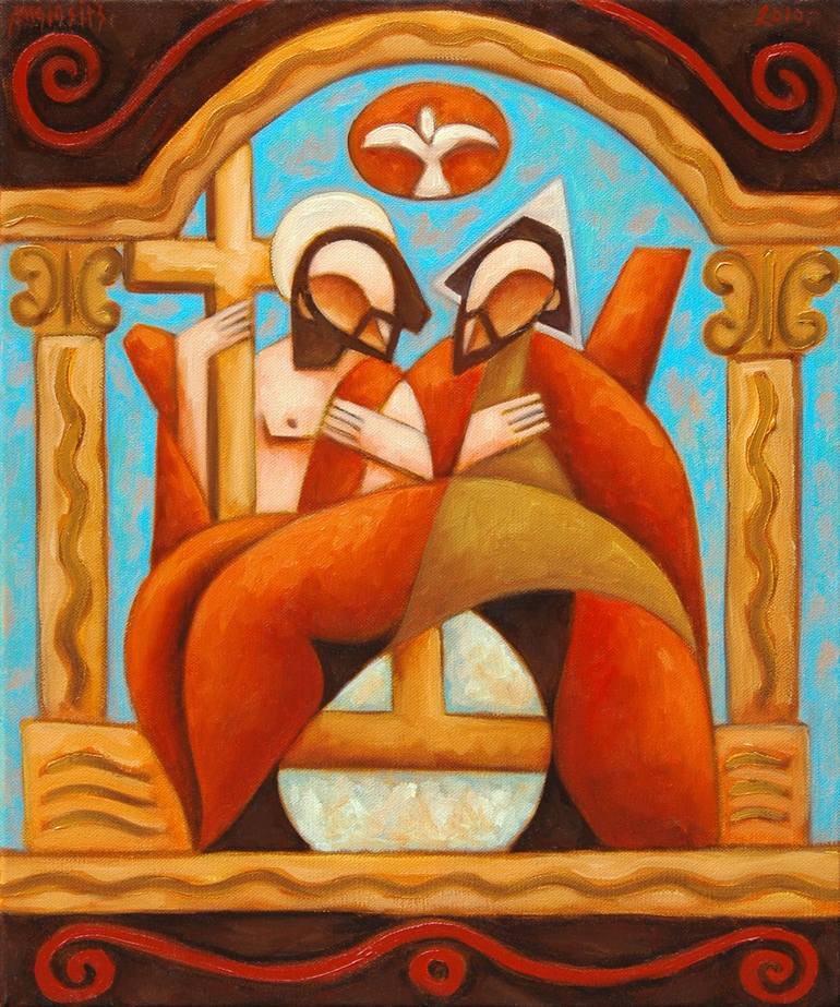 Original Figurative Religious Paintings by Zsolt Malasits