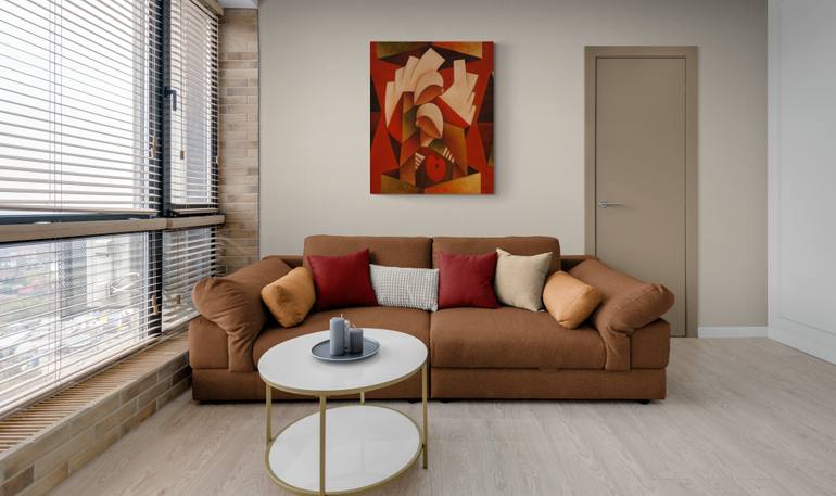 Original Figurative Love Painting by Zsolt Malasits