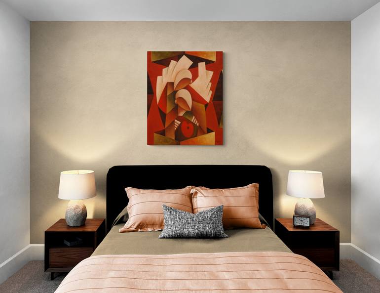 Original Figurative Love Painting by Zsolt Malasits