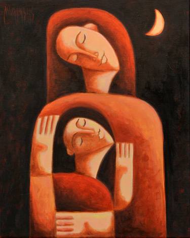 Original Surrealism Love Paintings by Zsolt Malasits