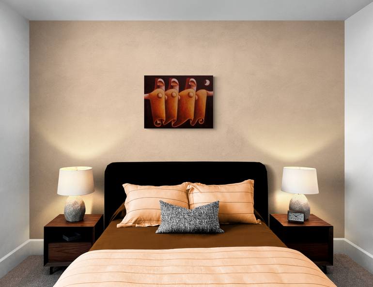 Original Abstract Religion Painting by Zsolt Malasits