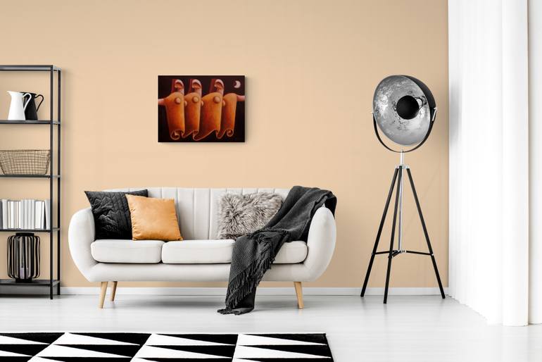 Original Abstract Religion Painting by Zsolt Malasits