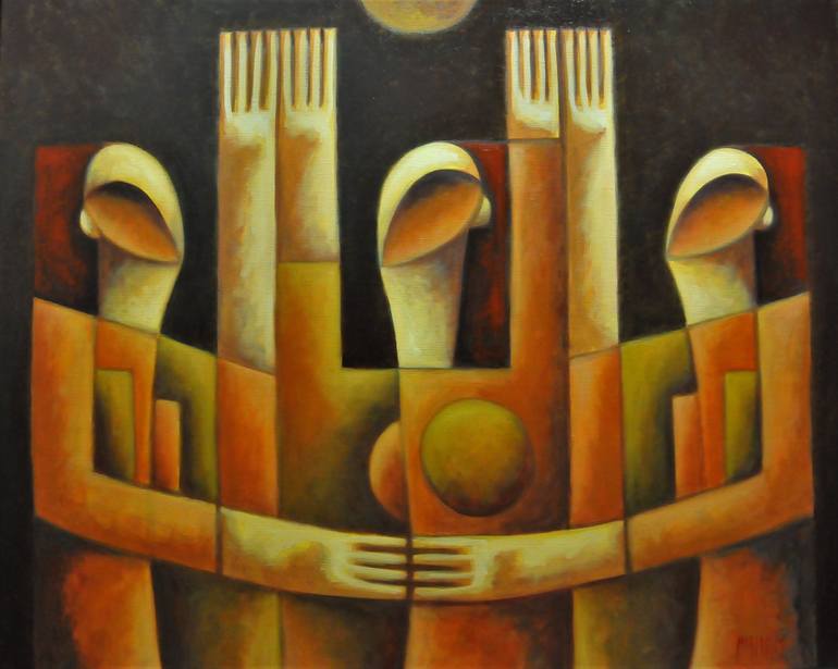 Original Figurative People Paintings by Zsolt Malasits