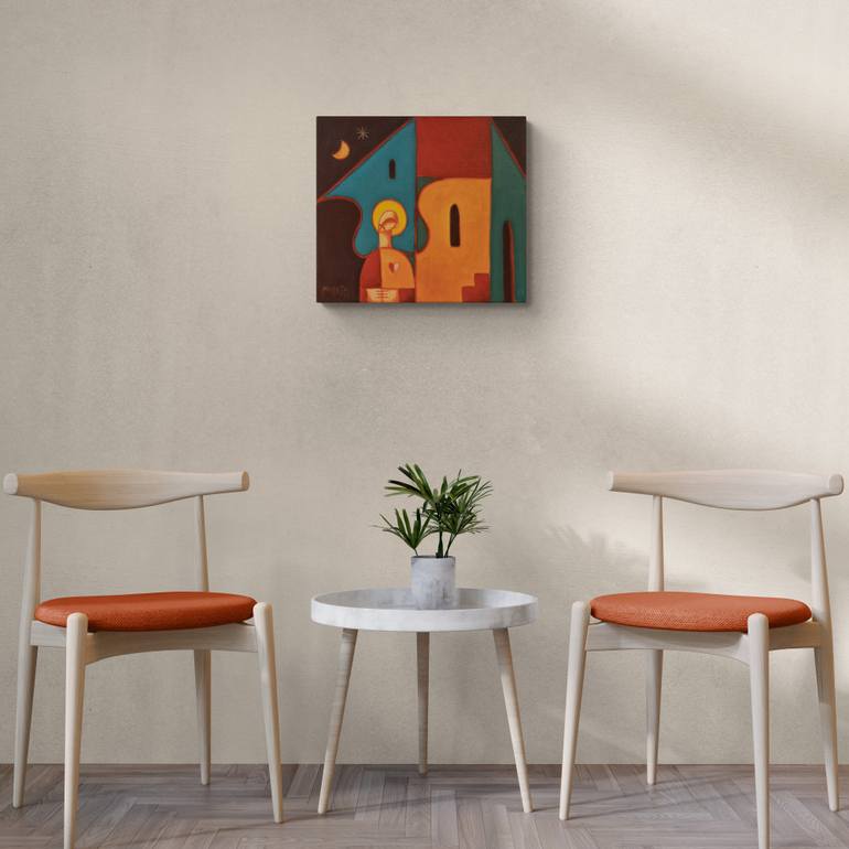 Original Contemporary Religion Painting by Zsolt Malasits