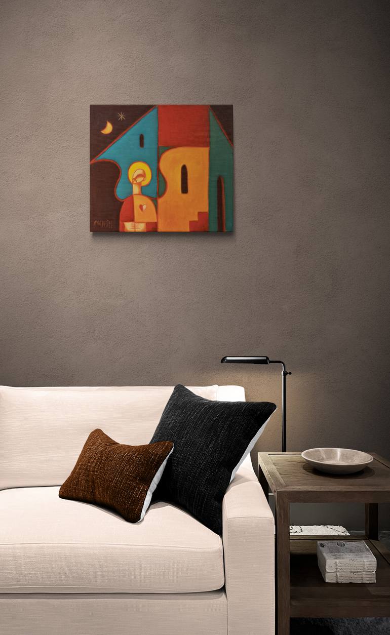 Original Contemporary Religion Painting by Zsolt Malasits