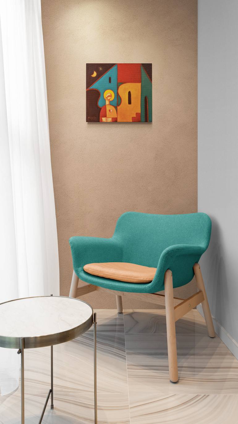 Original Contemporary Religion Painting by Zsolt Malasits