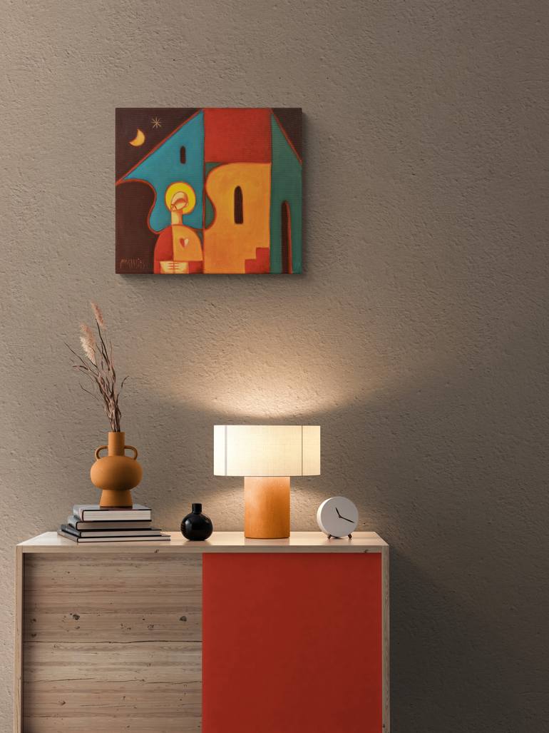 Original Contemporary Religion Painting by Zsolt Malasits