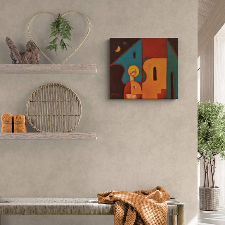 Original Contemporary Religion Painting by Zsolt Malasits