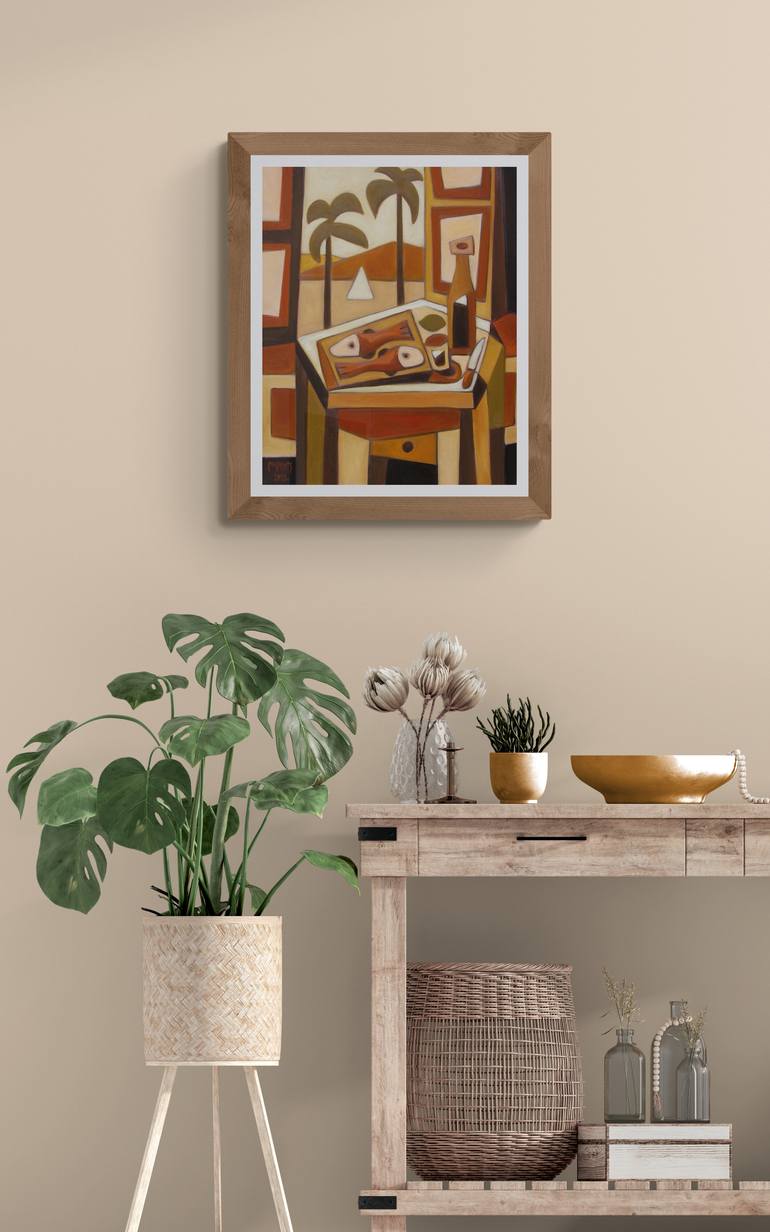 Original Abstract Still Life Painting by Zsolt Malasits
