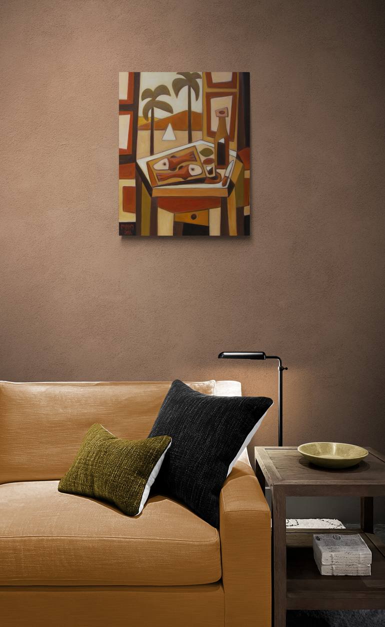 Original Abstract Still Life Painting by Zsolt Malasits
