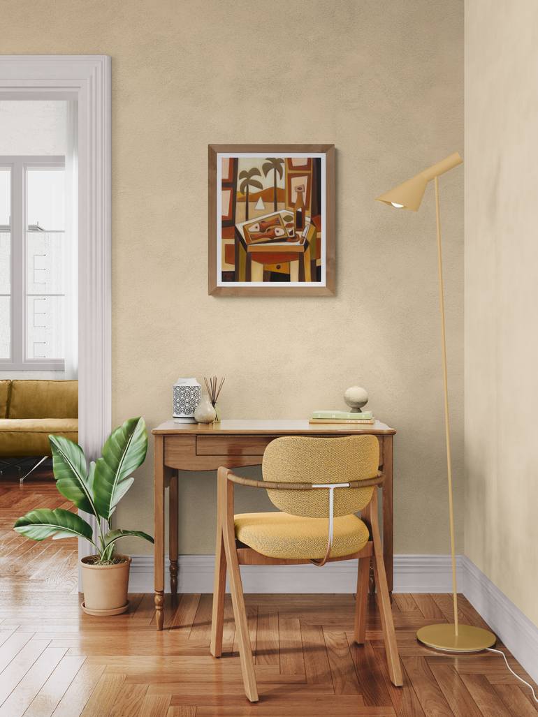 Original Abstract Still Life Painting by Zsolt Malasits
