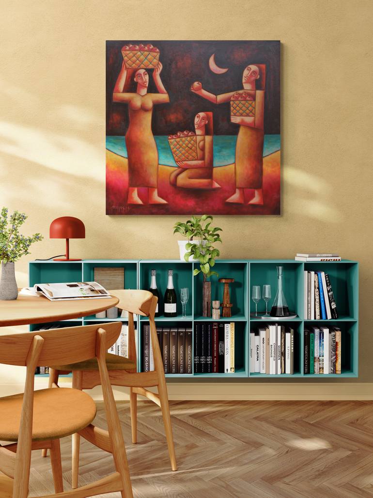 Original Portraiture Women Painting by Zsolt Malasits