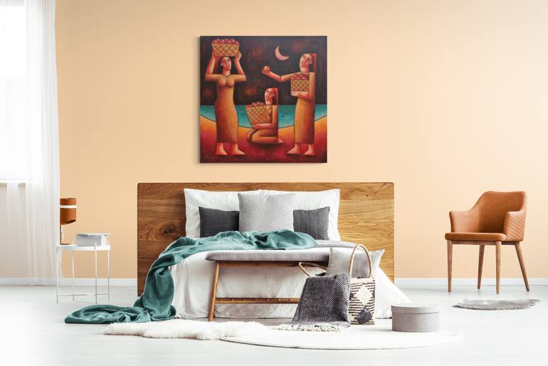 Original Portraiture Women Painting by Zsolt Malasits