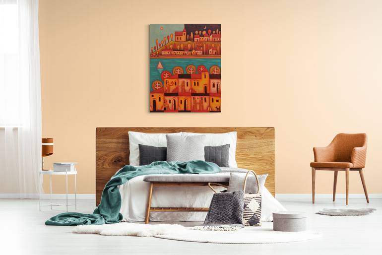 Original Contemporary Cities Painting by Zsolt Malasits