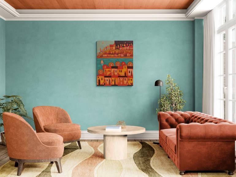 Original Contemporary Cities Painting by Zsolt Malasits
