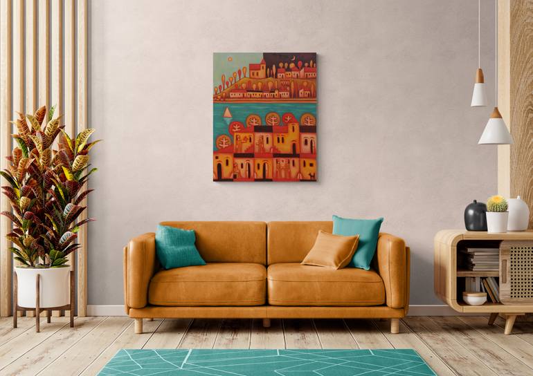 Original Contemporary Cities Painting by Zsolt Malasits