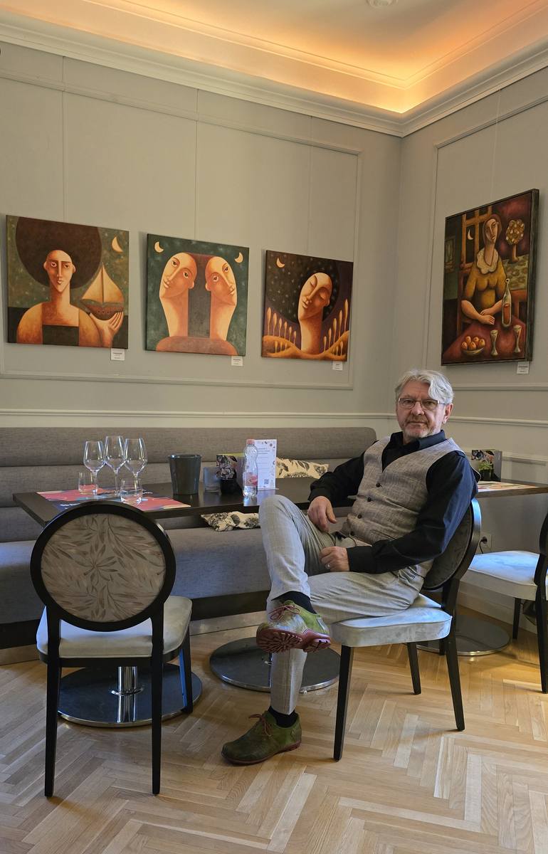 Original Abstract Fantasy Painting by Zsolt Malasits