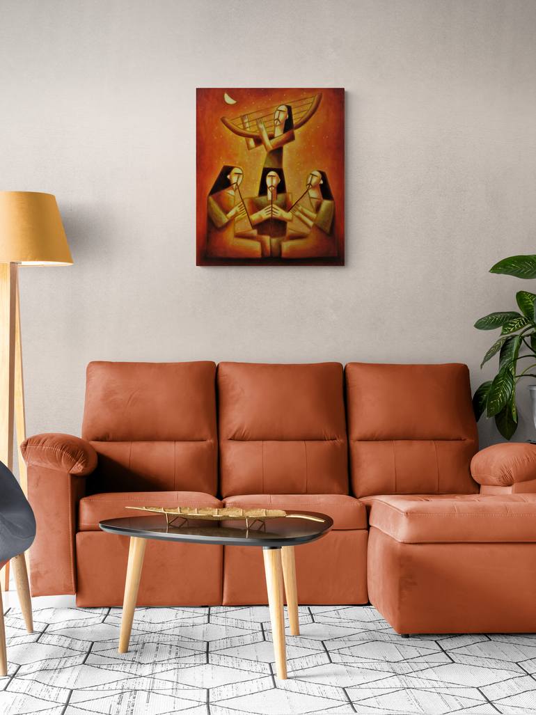 Original Figurative Music Painting by Zsolt Malasits