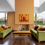 Painting New age angels by Zsolt Malasits in interior