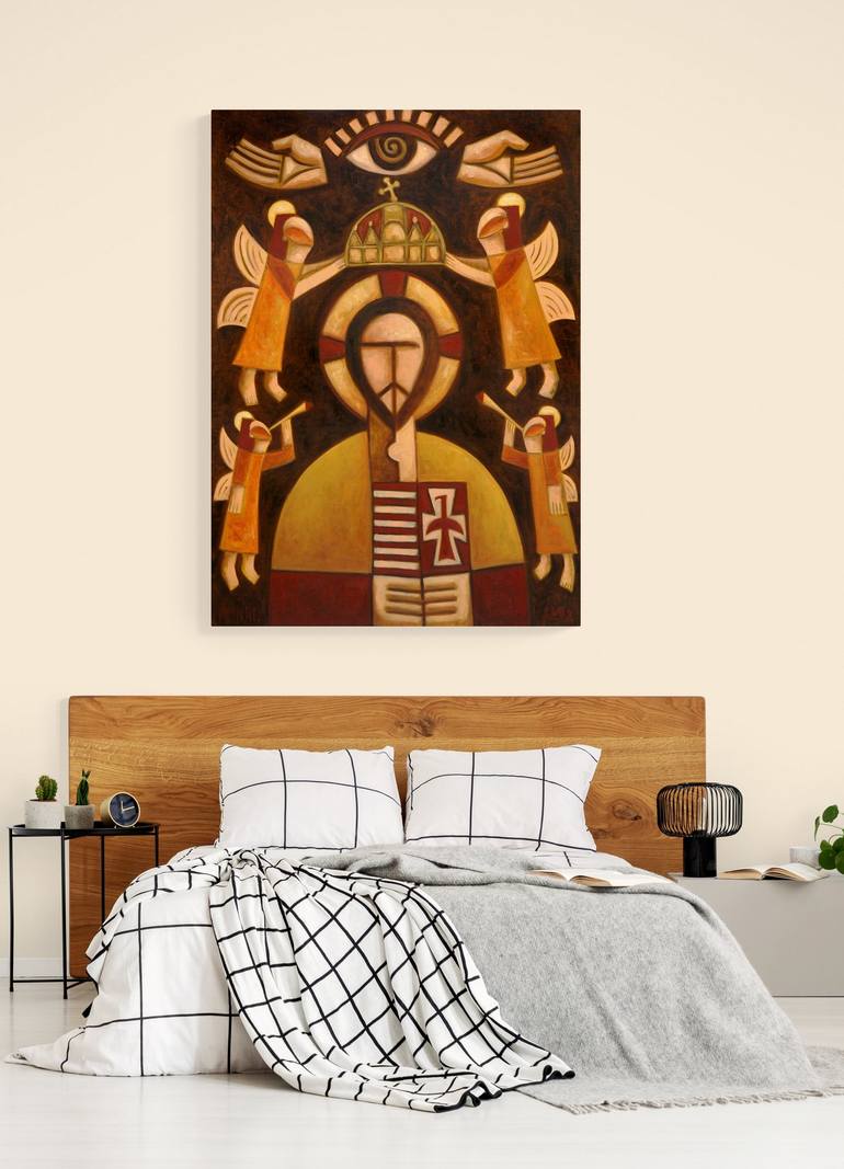 Original Figurative Religion Painting by Zsolt Malasits