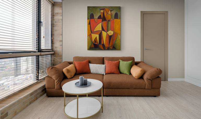 Original Abstract Animal Painting by Zsolt Malasits