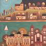 Collection Towns with souls oil paintings on canvas