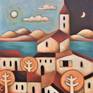 Collection Towns with souls oil paintings on canvas