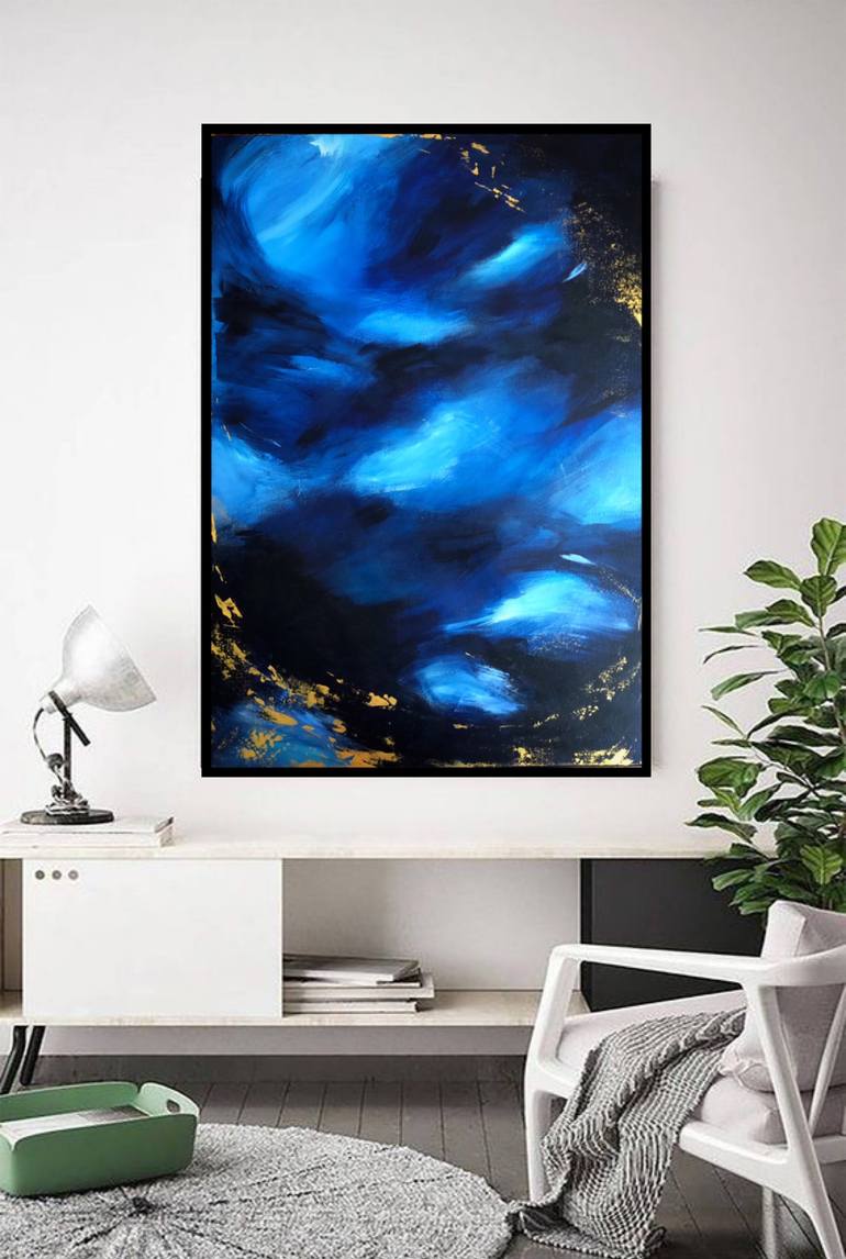 Original Abstract Expressionism Abstract Painting by Alyona Glebushkina