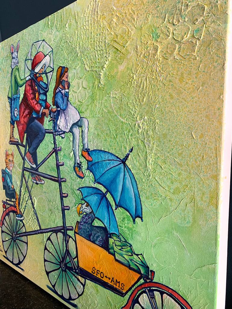 Original Abstract Transportation Painting by Fleur Spolidor