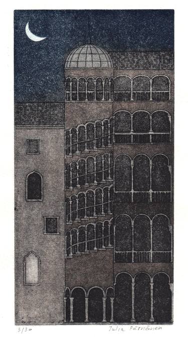 Print of Architecture Printmaking by Julia Pärnänen