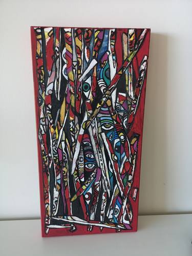 Original Cubism Abstract Painting by Patricia Lupton